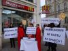 Protest held in front of McDonald's