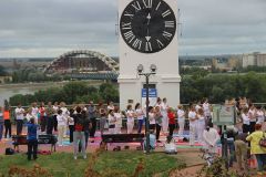 Yoga Performans on Petrovaradin Fortress