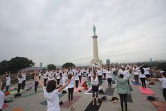 The Ninth International Day of Yoga Was Celebrated